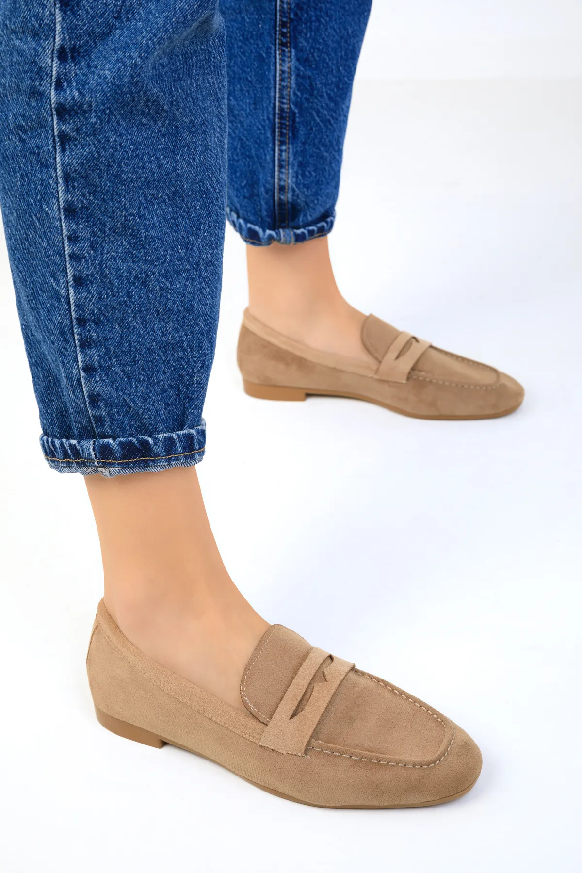 SOHO  Ballerinas für Damen aus Nerzwildleder 18931