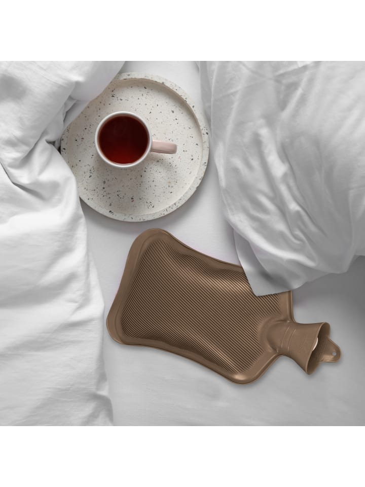 relaxdays Wärmflasche in Braun - 2 Liter günstig kaufen onesize