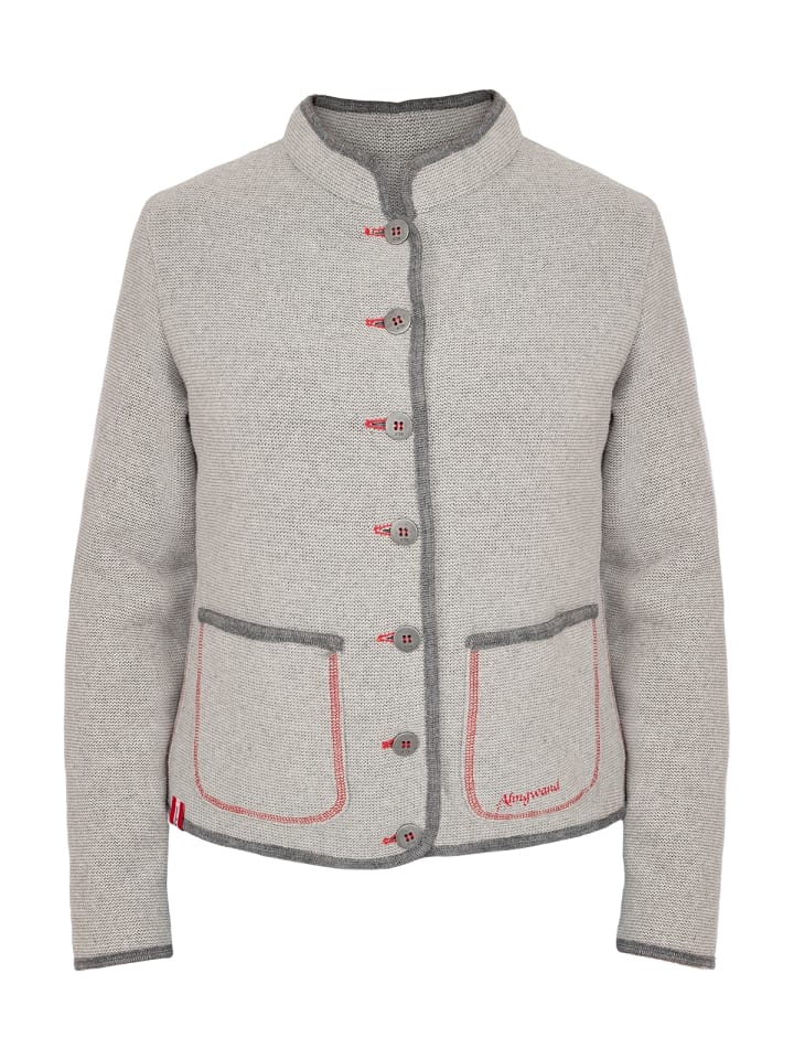 Almgwand Strickjacke STANSKOGEL in grau günstig kaufen