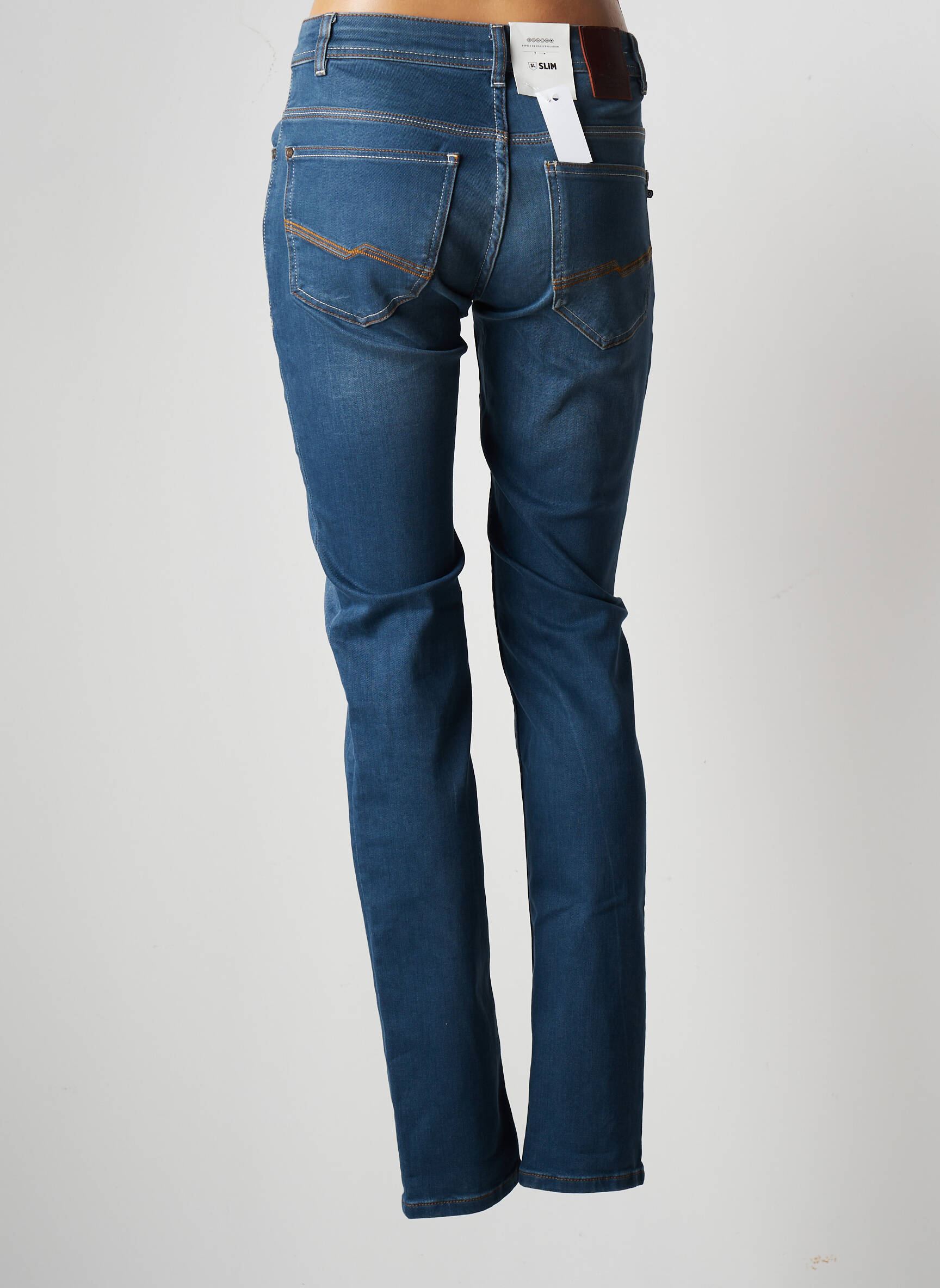 Bonobo Jeans Coupe Slim Femme couleur bleu