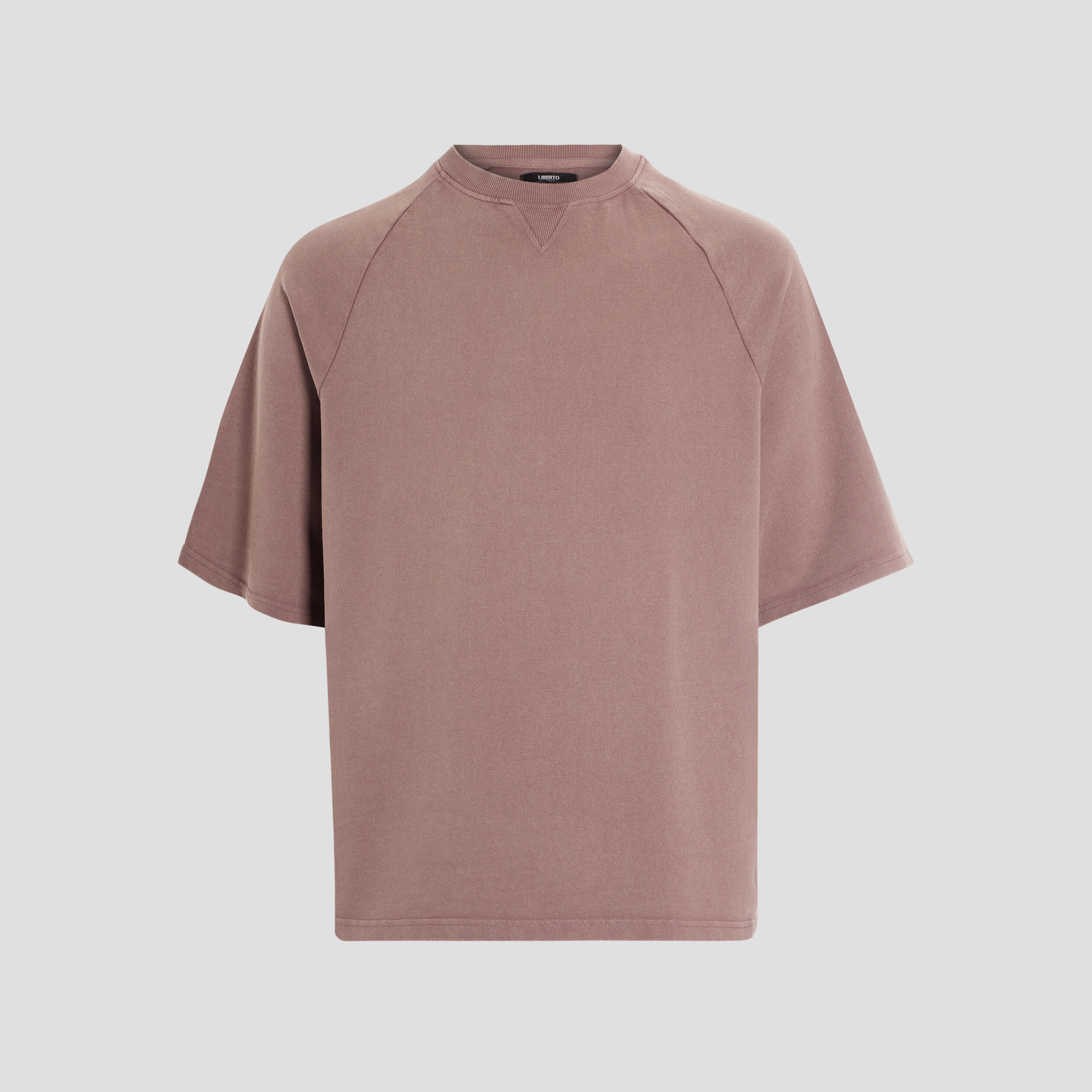 T-shirt manches courtes vieux rose homme | La Halle