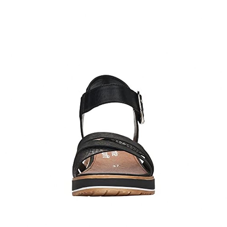 REMONTE Klassische Sandalen schwarz