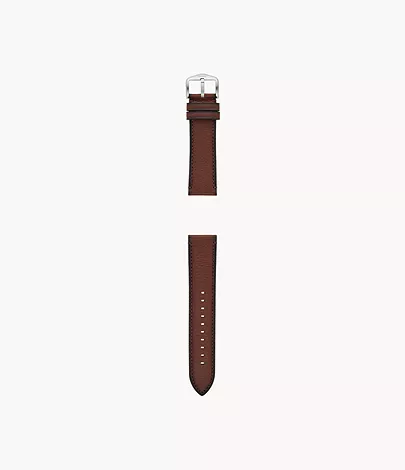 Fossil Band 22 mm LiteHide-Leder dunkelbraun