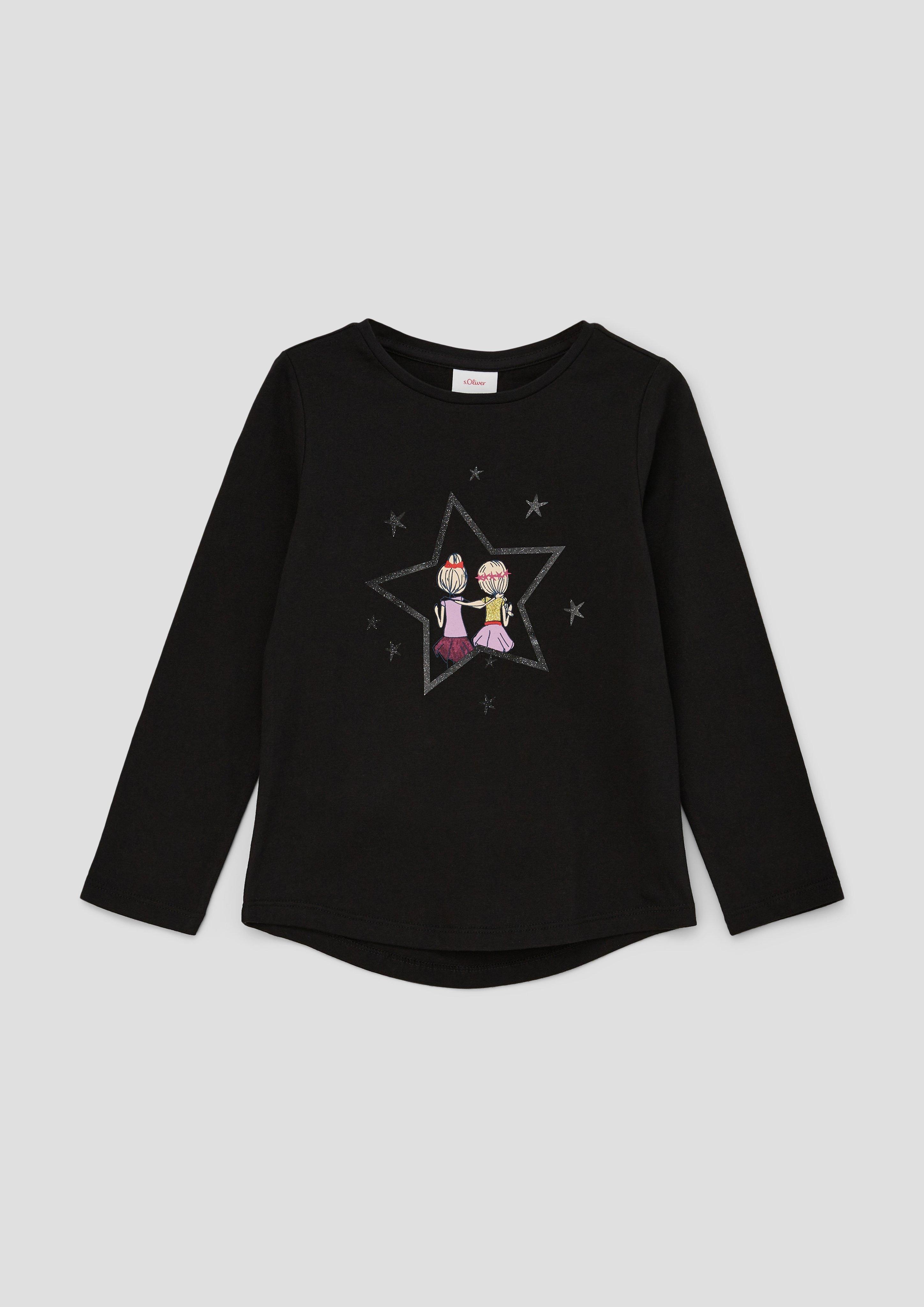 Longsleeve mit glitzerndem Effektprint  2137353-9999