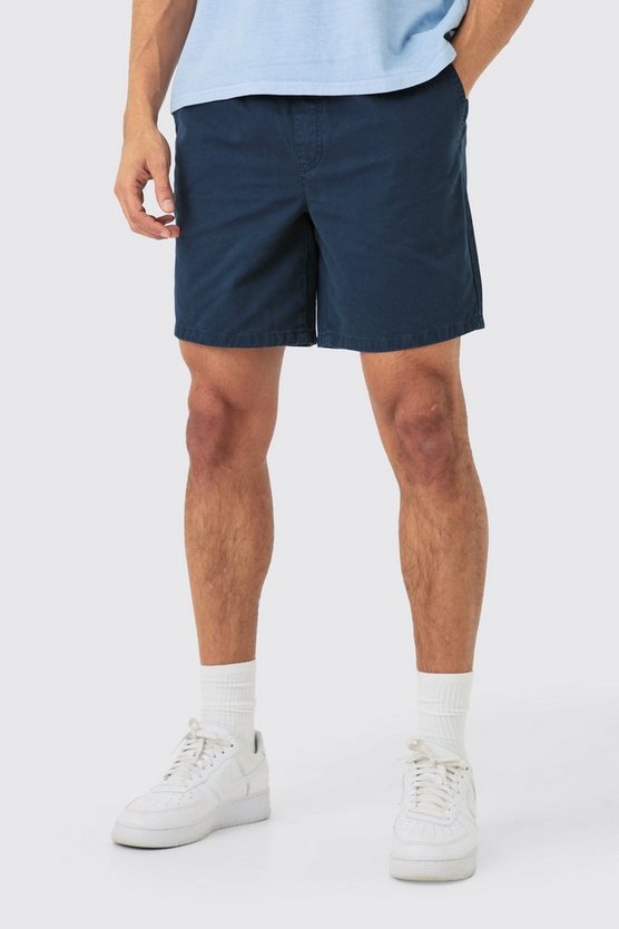 Kurze lockere Shorts in Dunkelblau