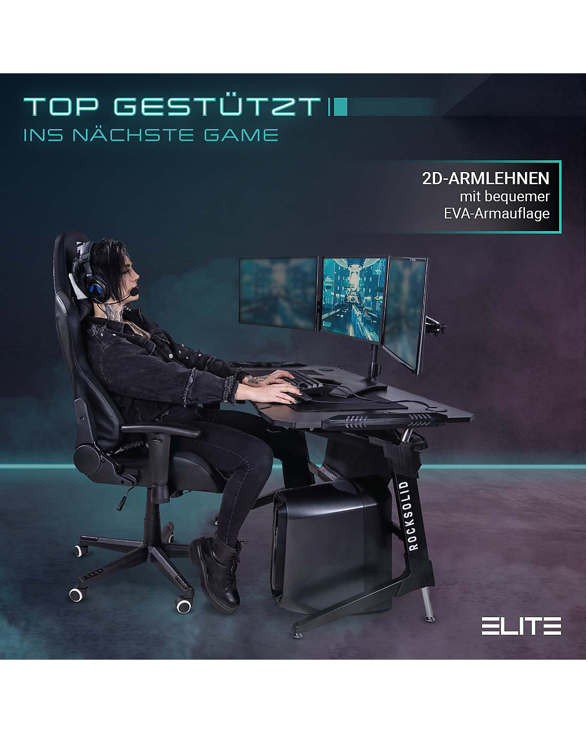Gaming Stuhl DESTINY MG200 - Ergonomischer Racing Gaming Stuhl - Auch als RGB