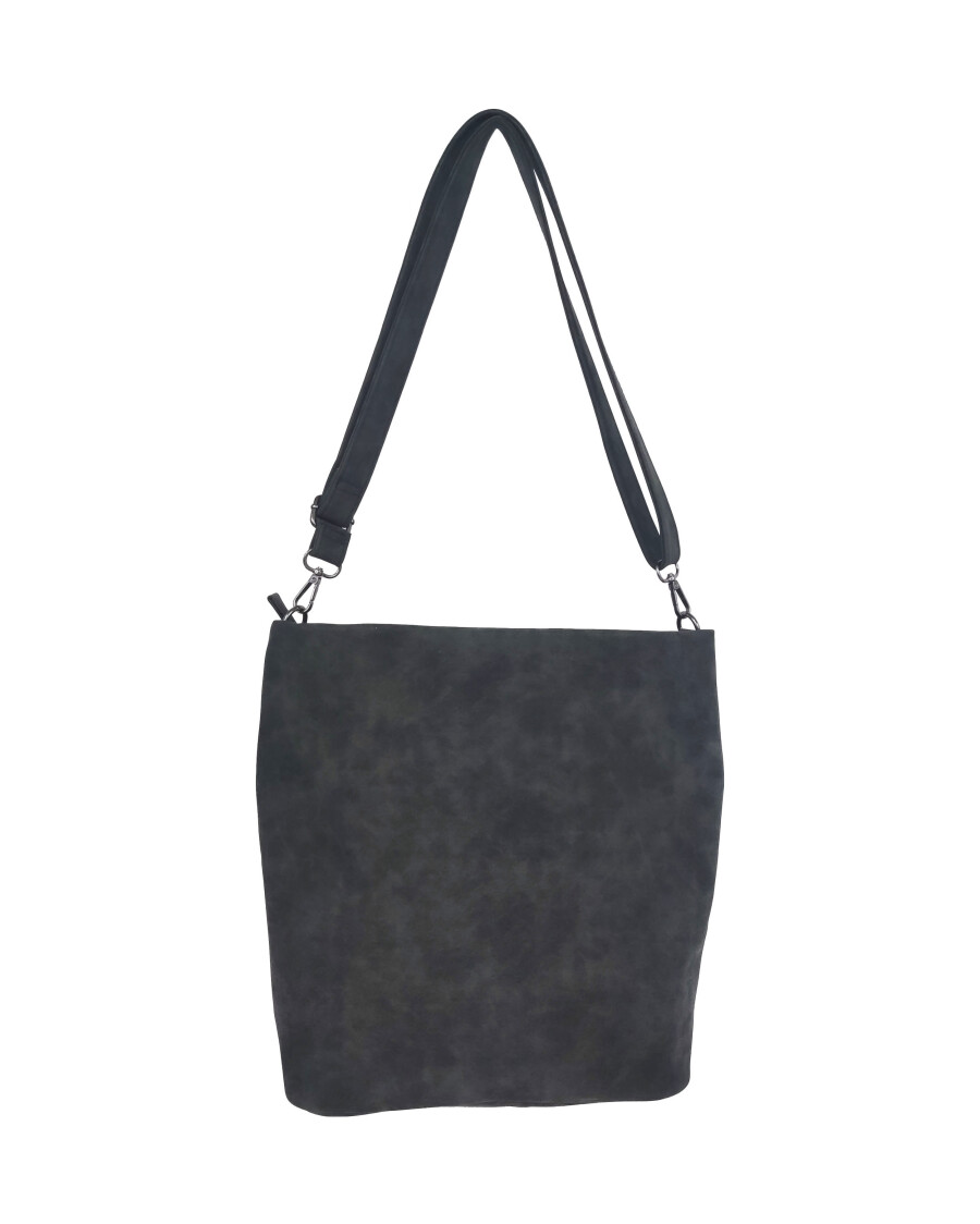 Schultertasche in Wildlederoptik
