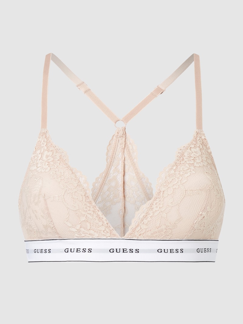 Triangel-BH mit Spitzenbesatz in beige