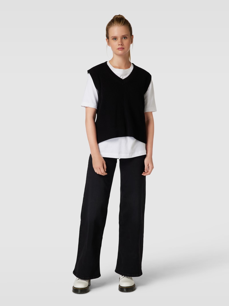 Bootcut Jeans im 5-Pocket-Design Modell 'MADISON BLUSH' in schwarz