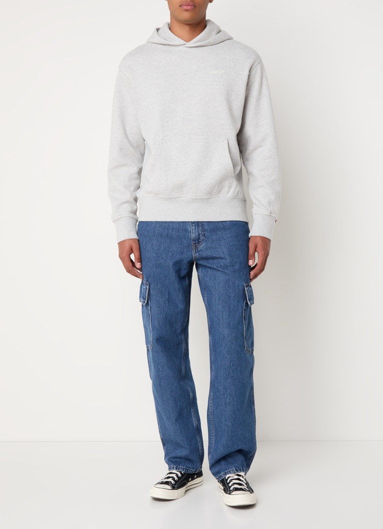 Levi's Hoodie with logo embroidery and heathered design