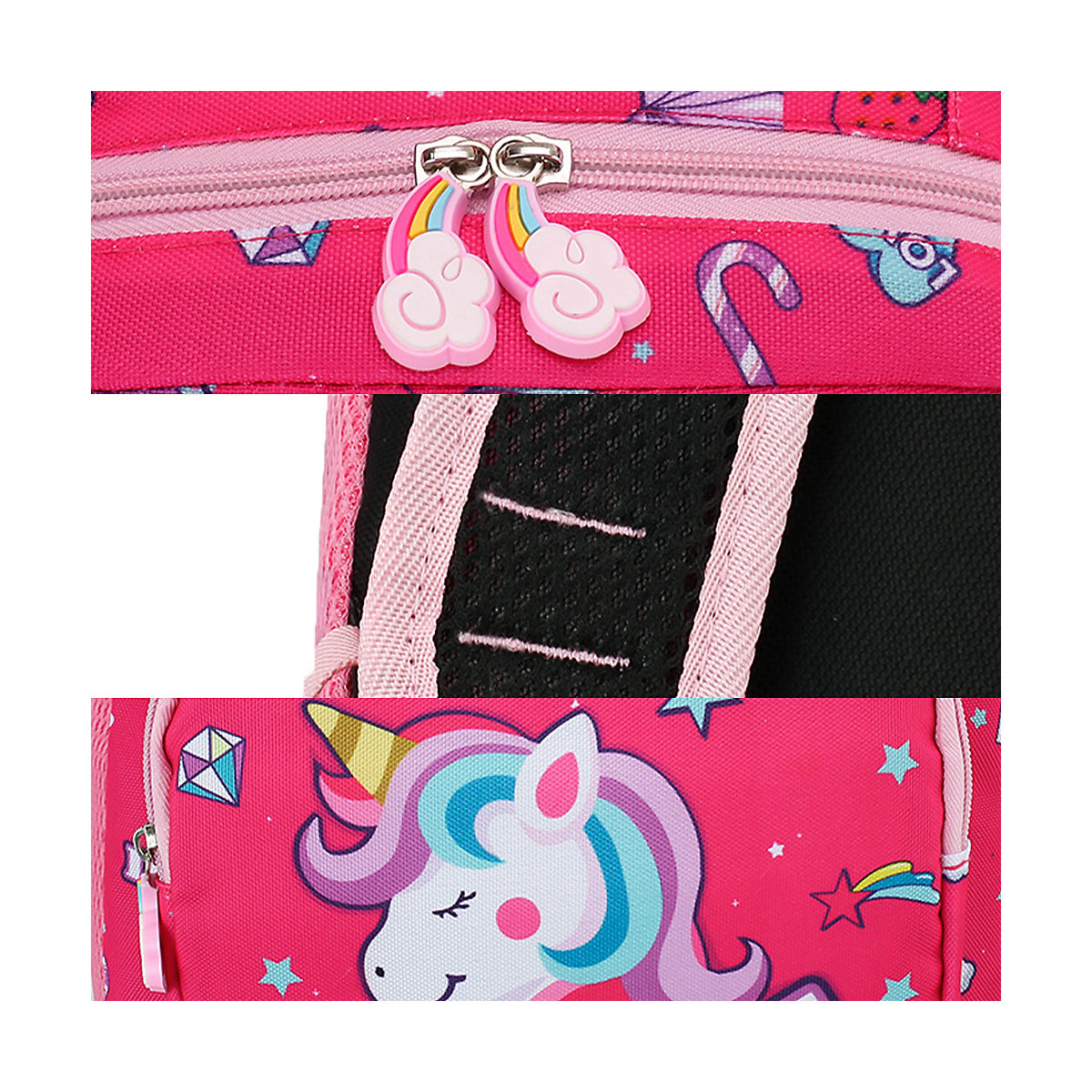 Einhorn Rucksack Kindergartenrucksack Schulrucksäcke für Mädchen