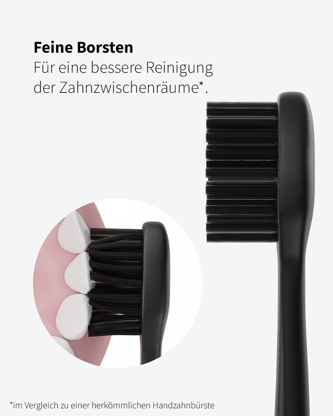 Zahnheld Aufsteckbürsten Basic Soft (weich), 3 Weiche Wechselköpfe (plastikfrei verpackt)