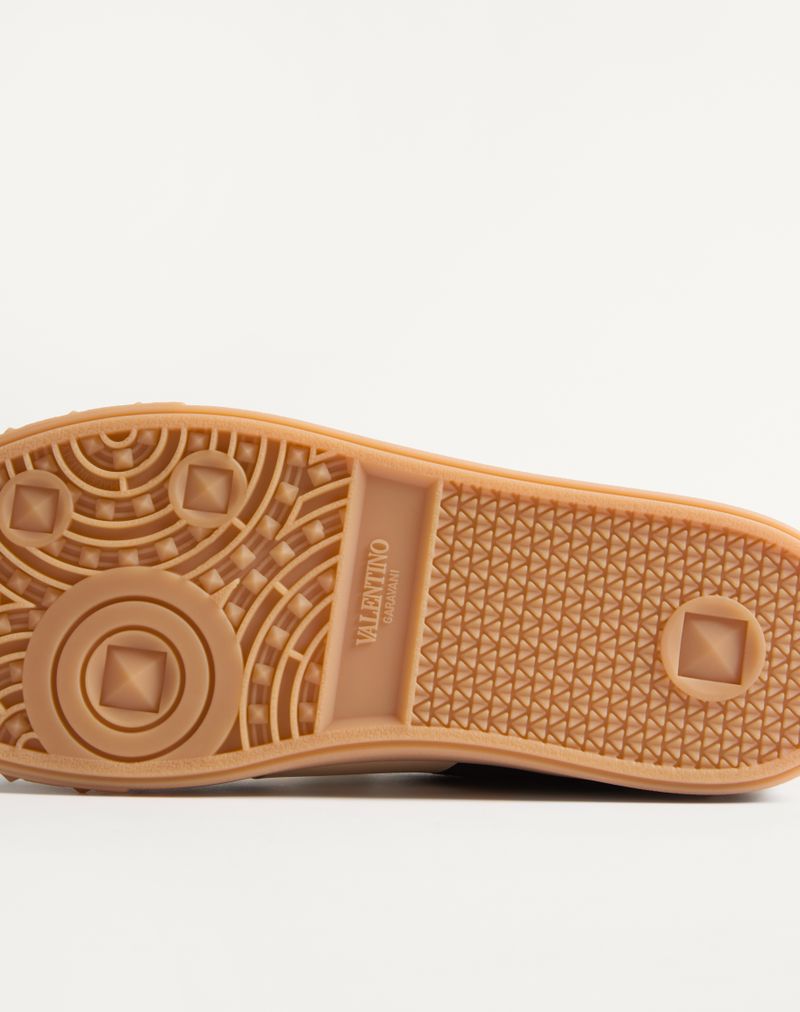 Baskets basses Upvillage en cuir fendu et cuir de veau nappa
