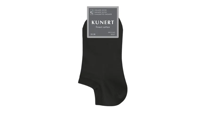 KUNERT Damen Sneaker Socken aus hautsympathischer Baumwolle White