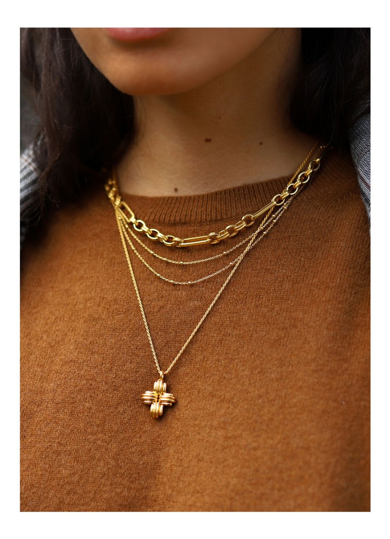 Missoma Double Chain necklace gold plated