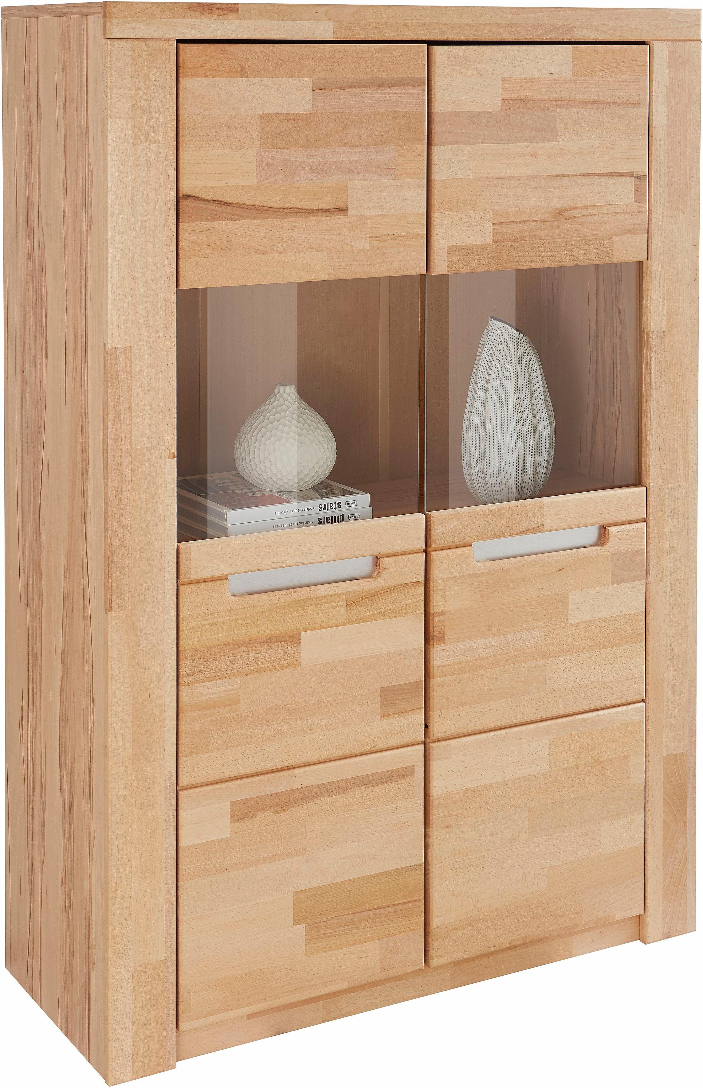Woltra Highboard Kolding, Breite 100 cm mit 2 Glastüren