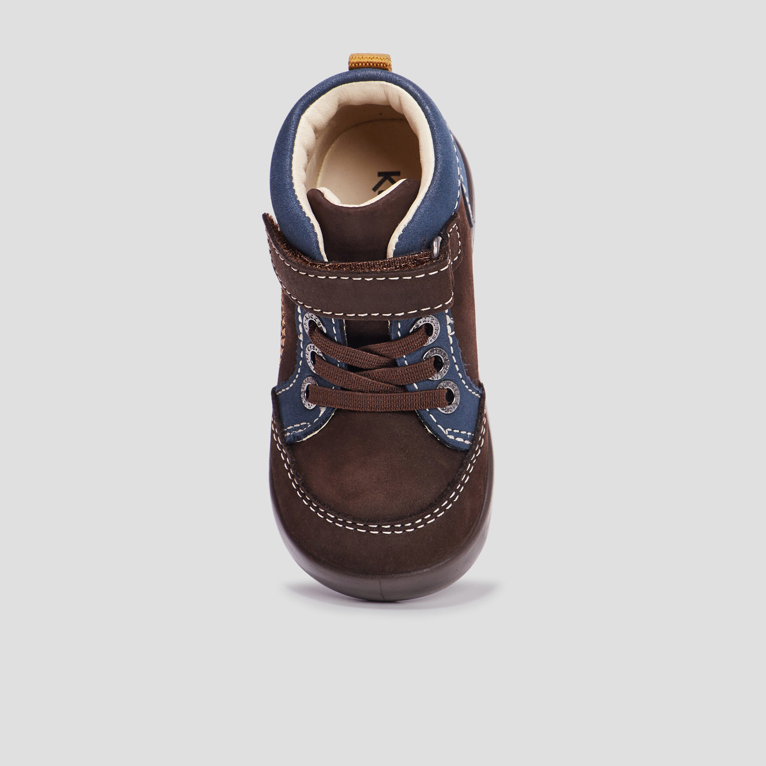 Bottillons en cuir Kickers Kinoe marron bébé garçon | La Halle