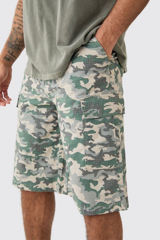 Ripstop Camouflage Jorts
