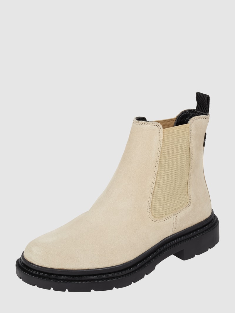 Chelsea Boots aus Leder Modell 'Trooper' in beige