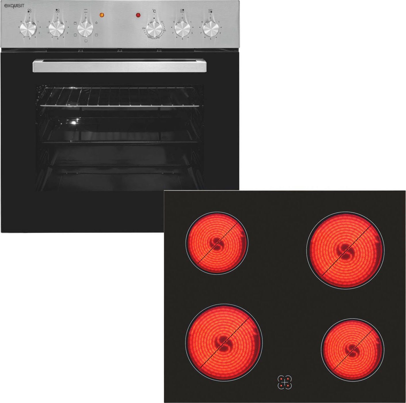 exquisit Elektro-Herd-Set EHE 156-2.1