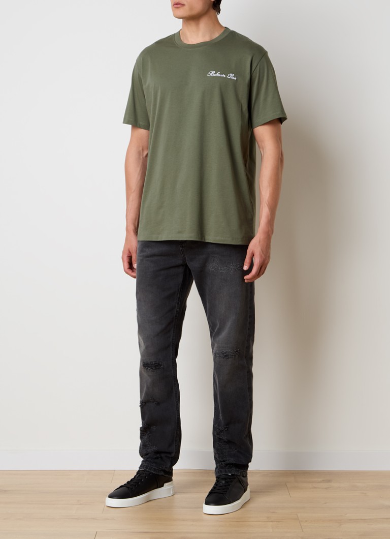 Tricou Balmain cu logo-ul semnăturii