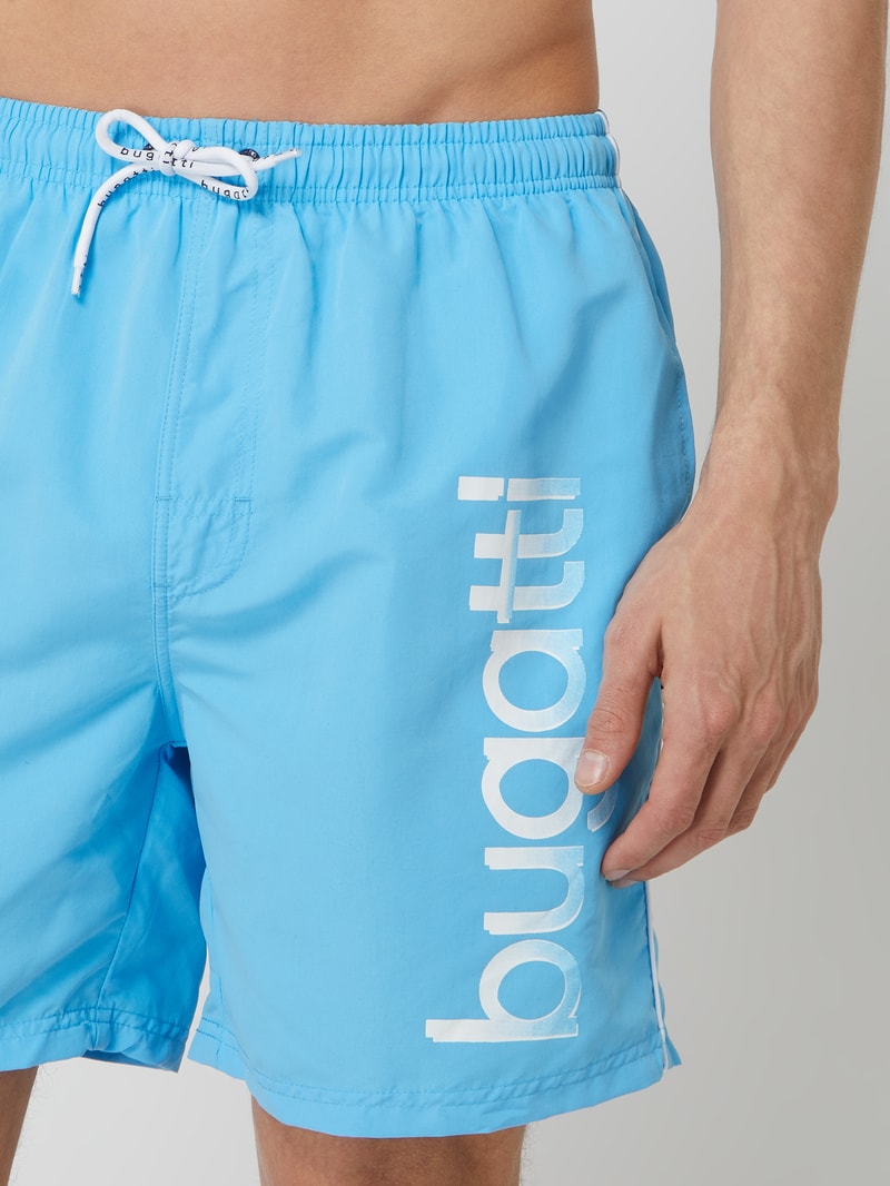 Badehose mit Logo in türkis