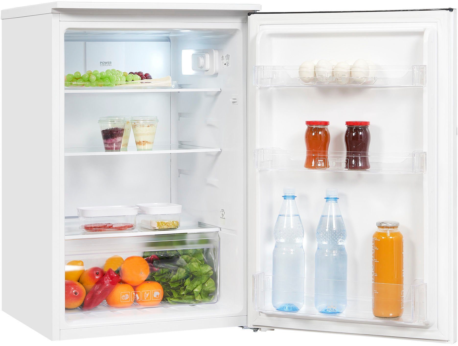 exquisit Kühlschrank KS15-V-040E weiss, 85 cm hoch, 55 cm breit