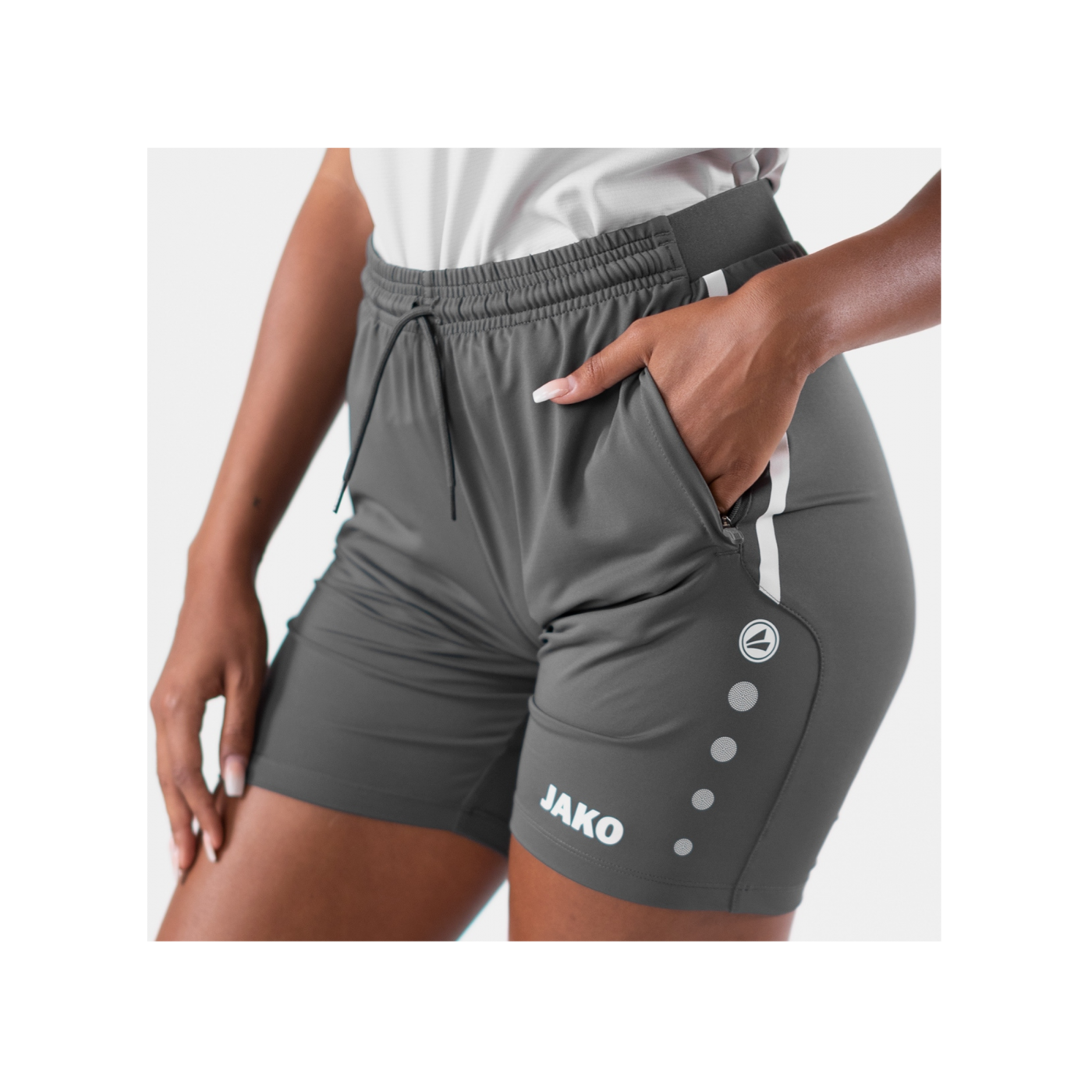 JAKO Allround Trainingsshort Damen Grau F820