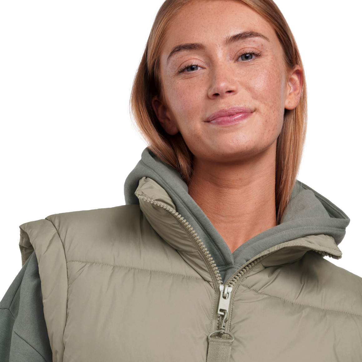 Damen Steppweste im Cropped-Style