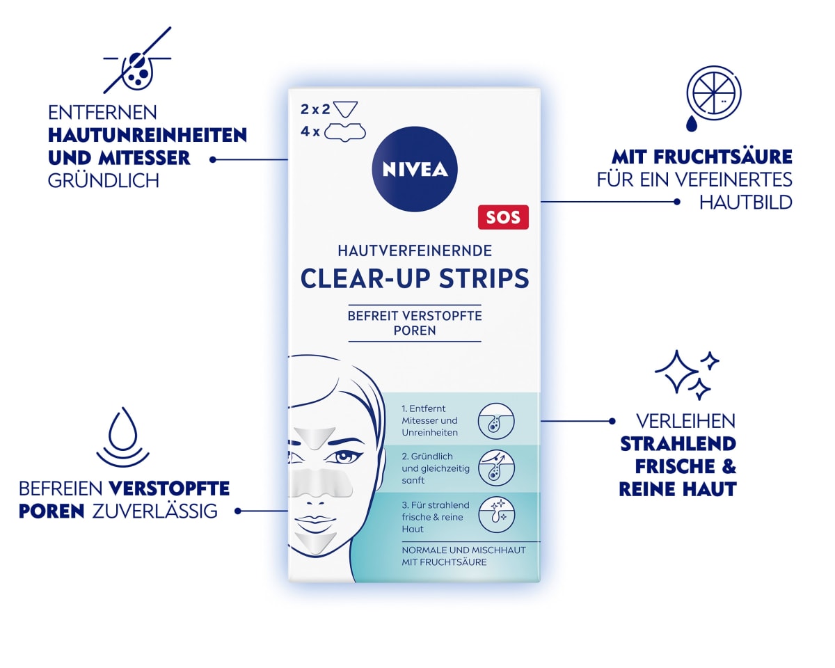 Nosestrips Clear-Up hautverfeinernd, 6 St