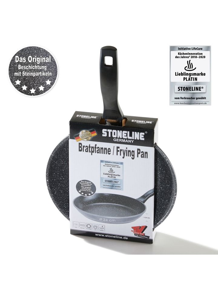 Stoneline Bratpfanne | ohne Deckel in Anthrazit | 24cm günstig kaufen Ø 24cm