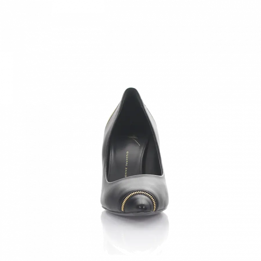 Giuseppe Zanotti - Pumps Nappaleder Zierreißverschluss schwarz - schwarz