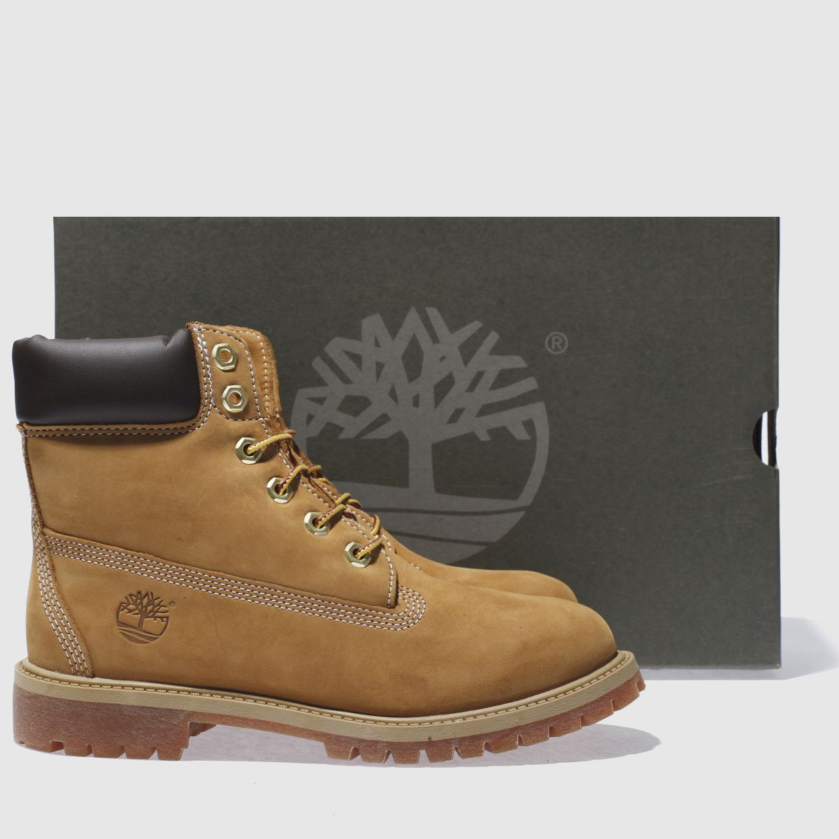 Timberland naturliga premium 6-tums ungdomsstövlar