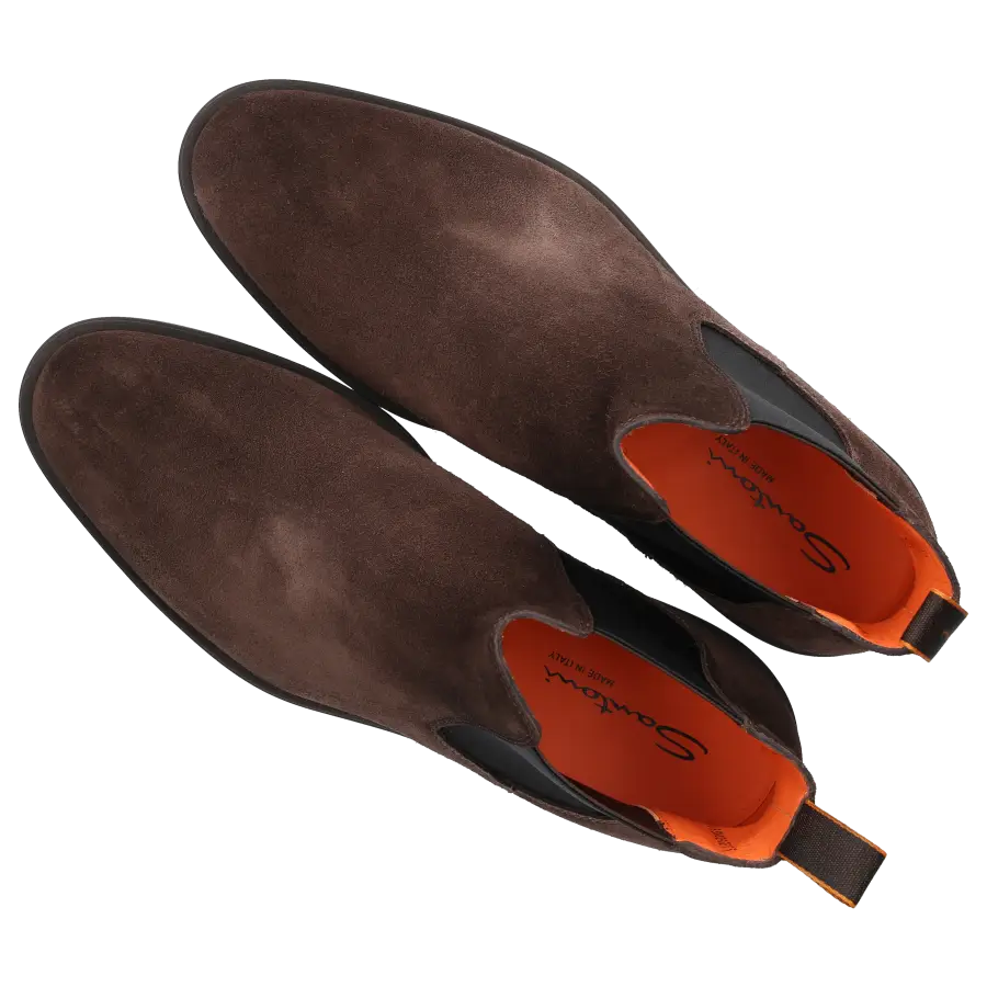 Santoni - Chelsea Boots 18588 Veloursleder - braun