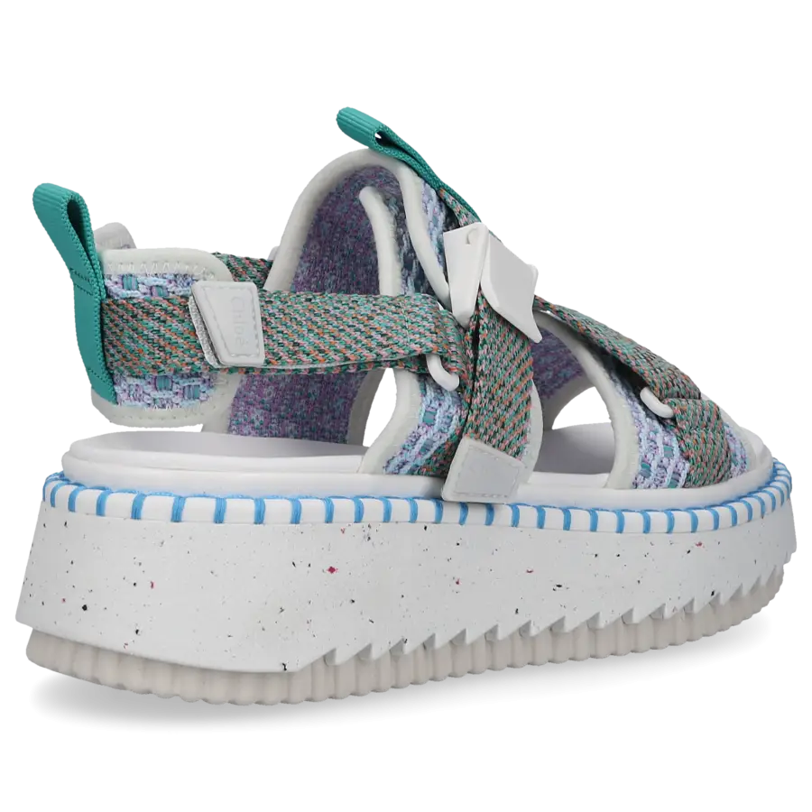 Chloé - Sandalen LILLI Kalbsleder - blau