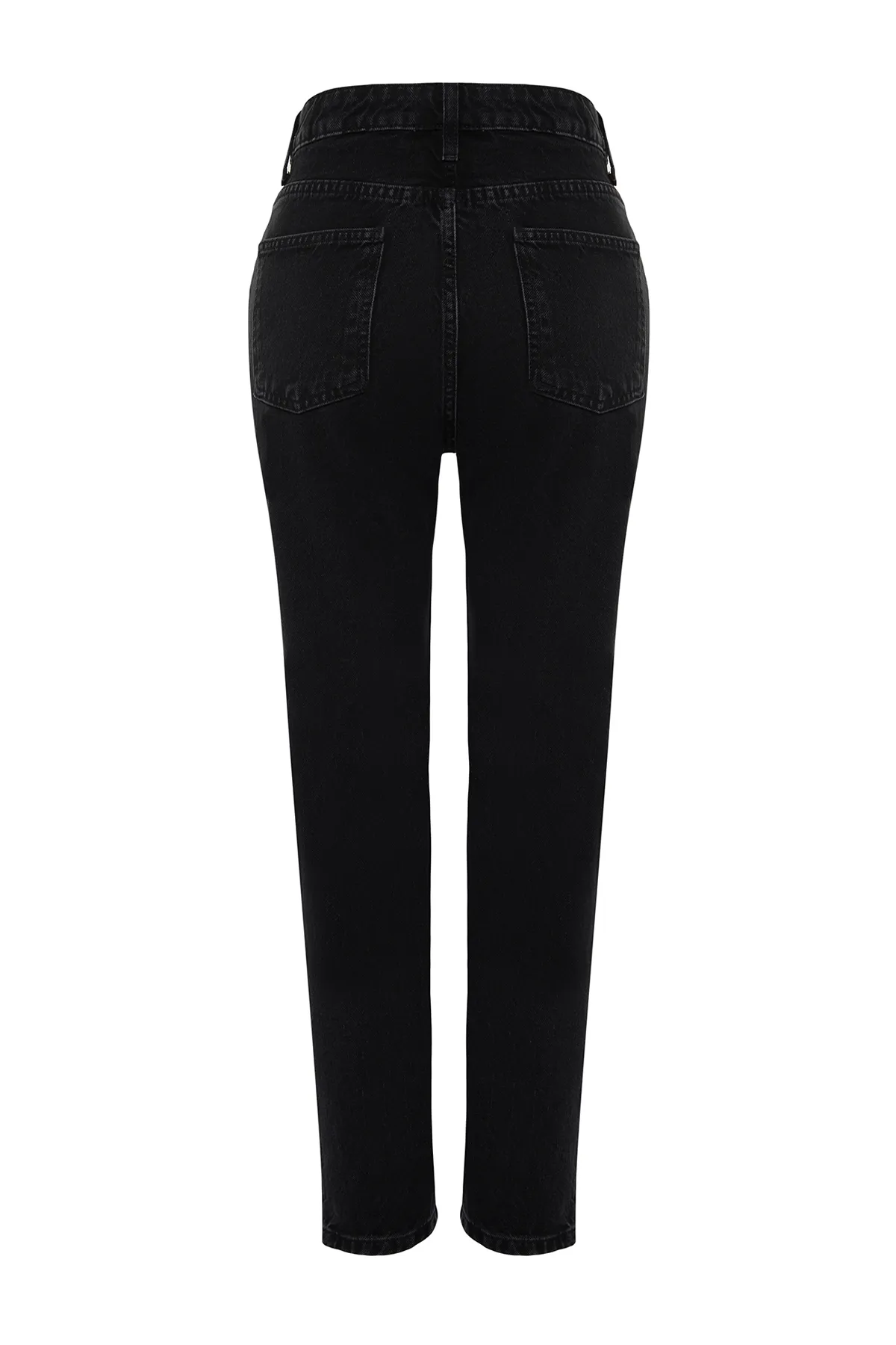 Trendyol Collection  Schwarze Mom-Jeans mit hoher Taille TWOAW24JE00076