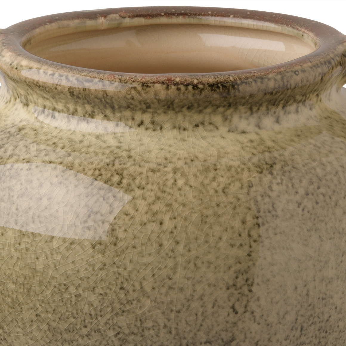 Vase in gesprenkelter Optik