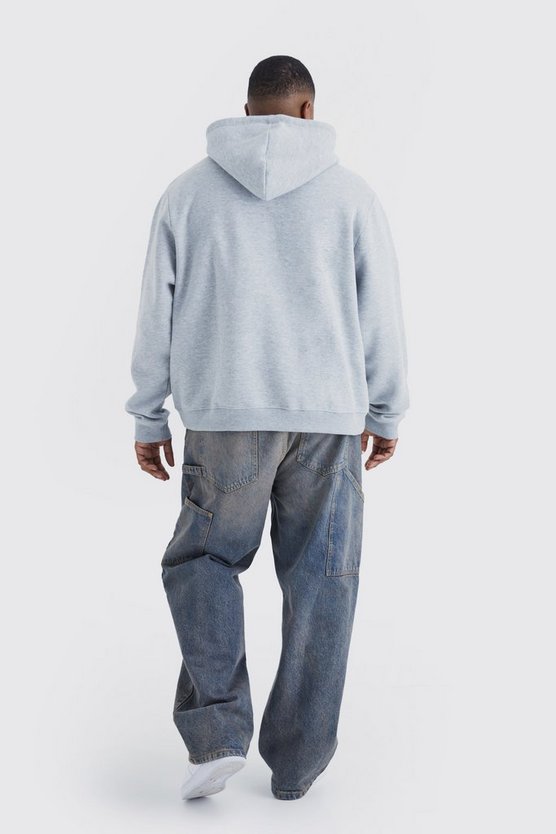 Plus kastiger Man Hoodie