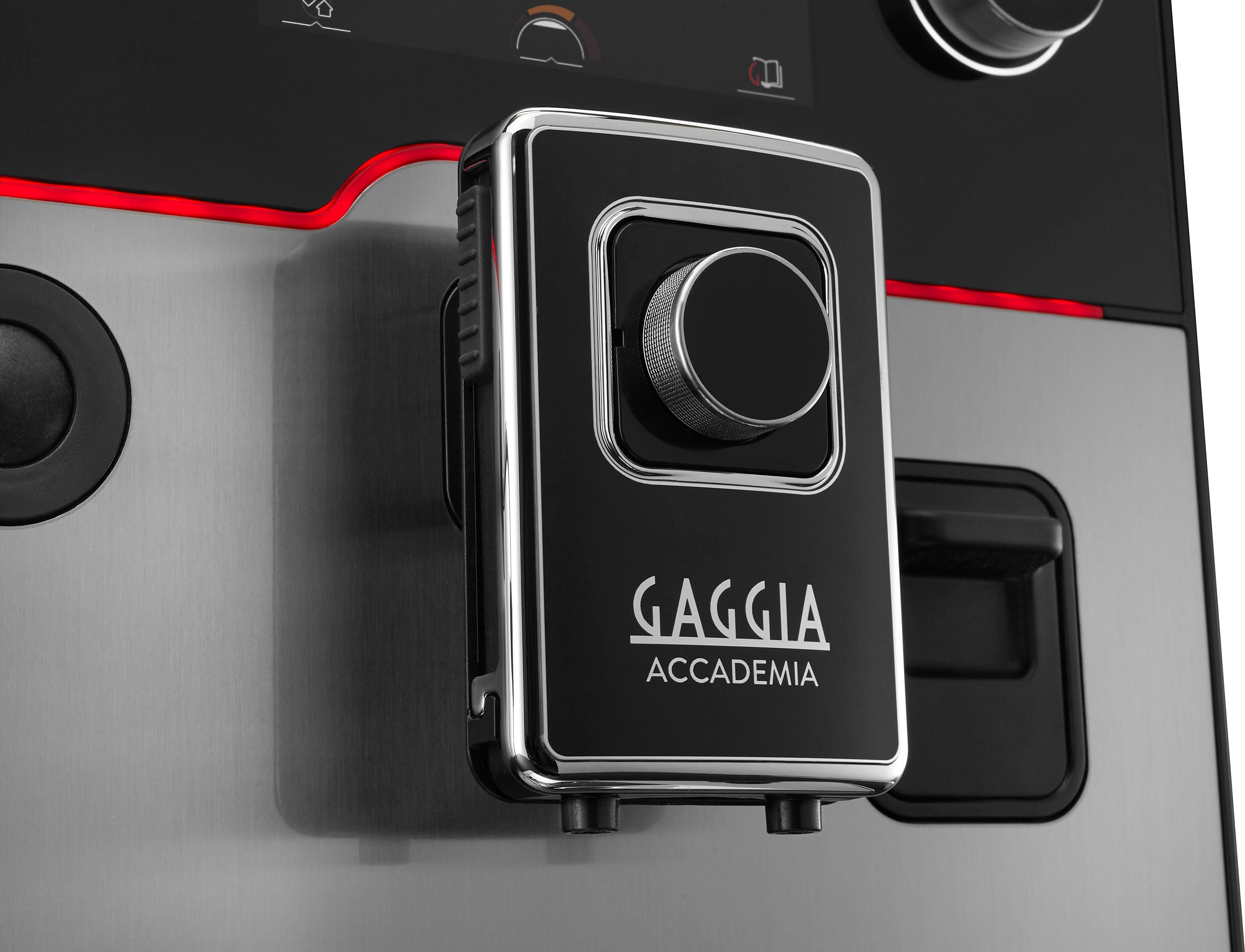 Gaggia Kaffeevollautomat Accademia Stainless Steel, vom Erfinder des Espresso - Barista@Home dank Espresso-Plus-System