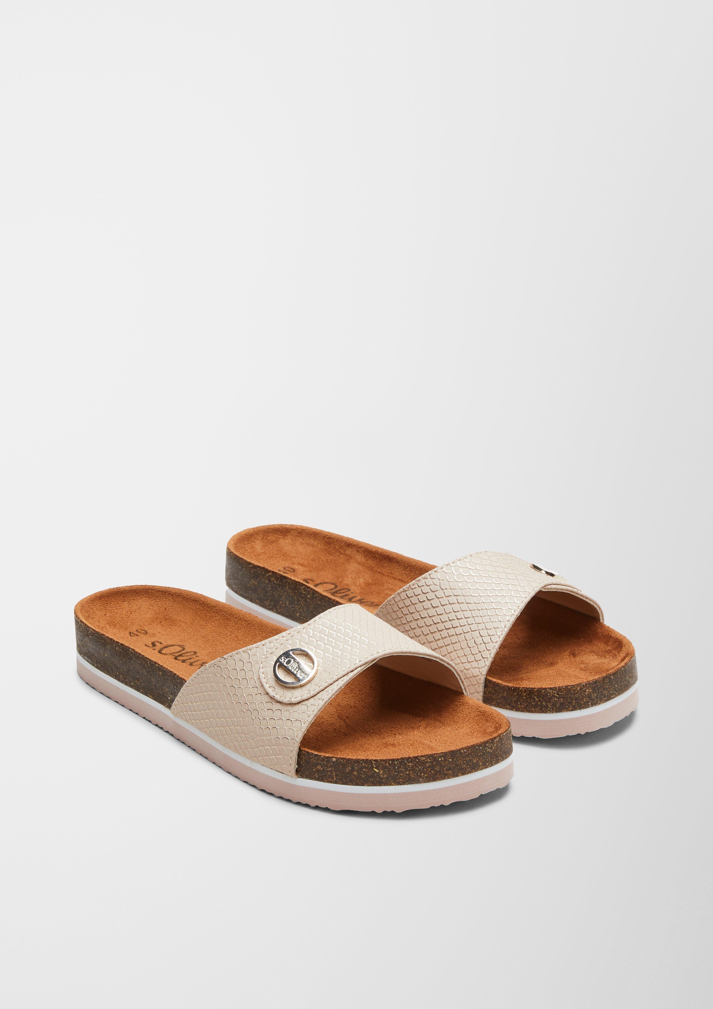 Pantoletten mit Metallic  6005684-541