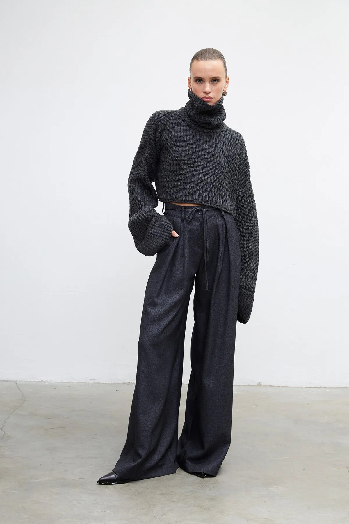 VATKALI  Hose mit weitem Bein und Schnürung