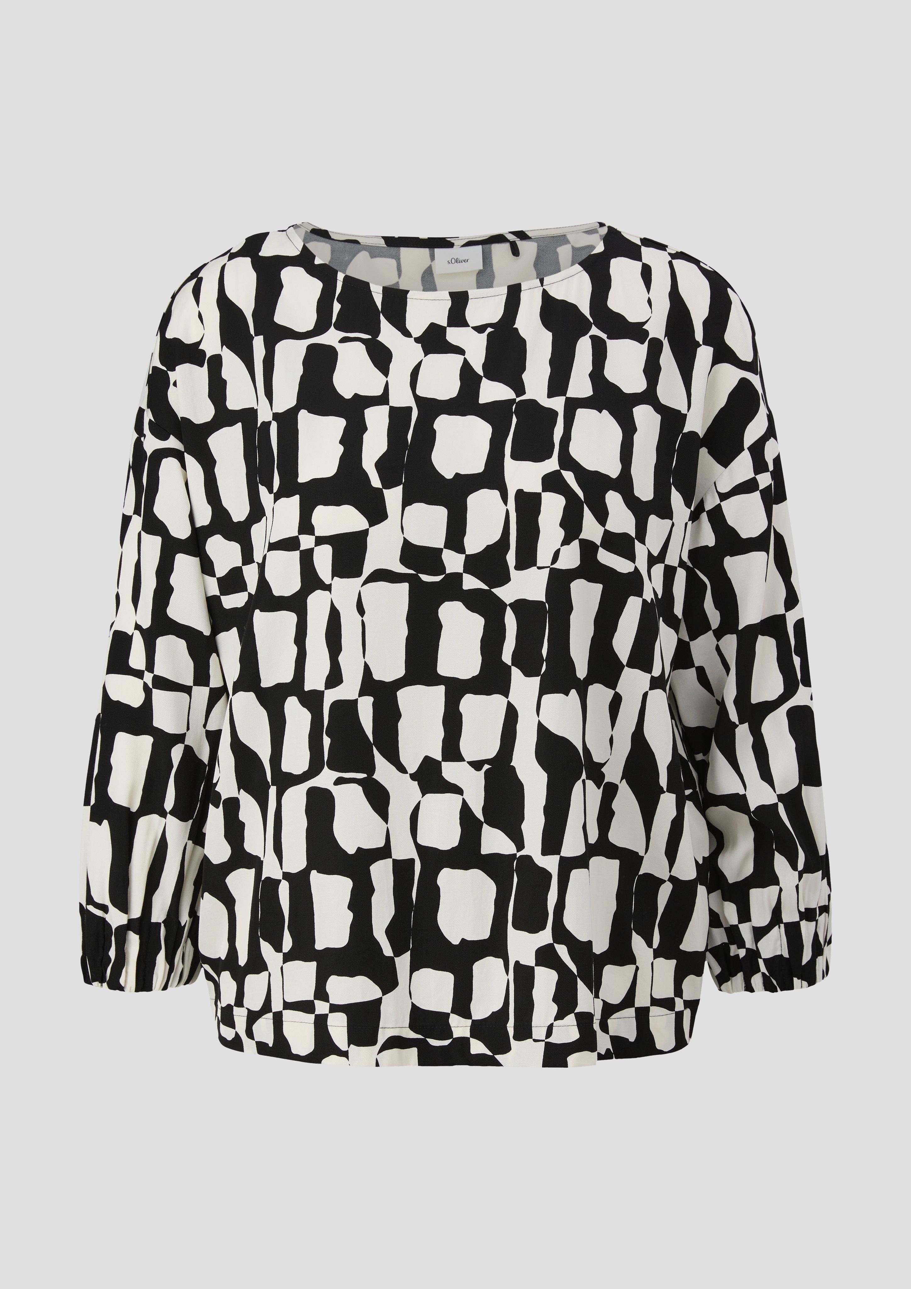 Locker geschnittene Bluse mit 3/4-Arm  2142650-99A1