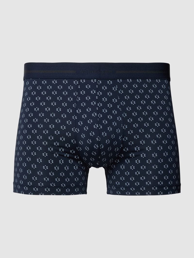 Trunks mit Allover-Muster in dunkelblau