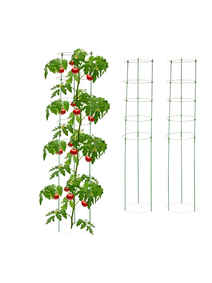 relaxdays 3 x Rankhilfe in Grün - (H)150 x Ø 28 cm günstig kaufen onesize