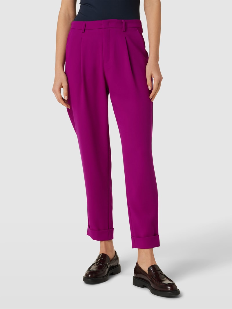Chino mit Label-Detail in lila