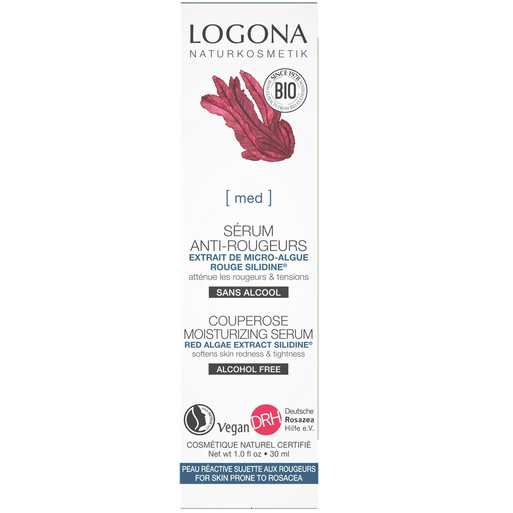 logona Sérum anti-rougeurs algue rouge, 30ml Crèmes visage