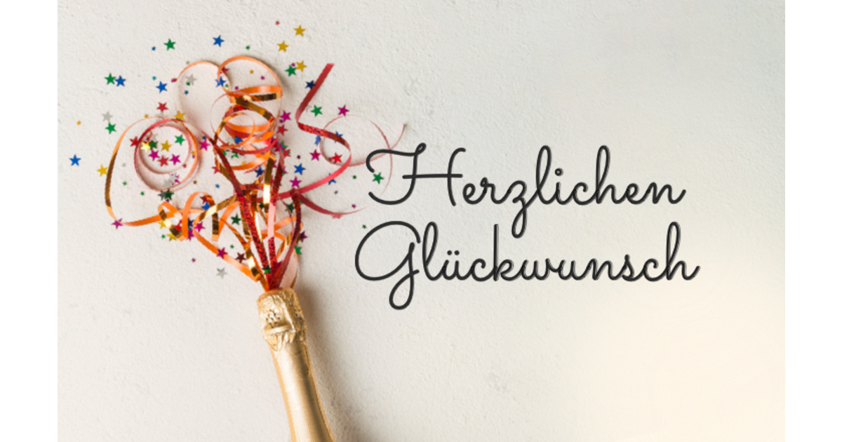 Geschenkgutschein (Motiv Glückwunsch)