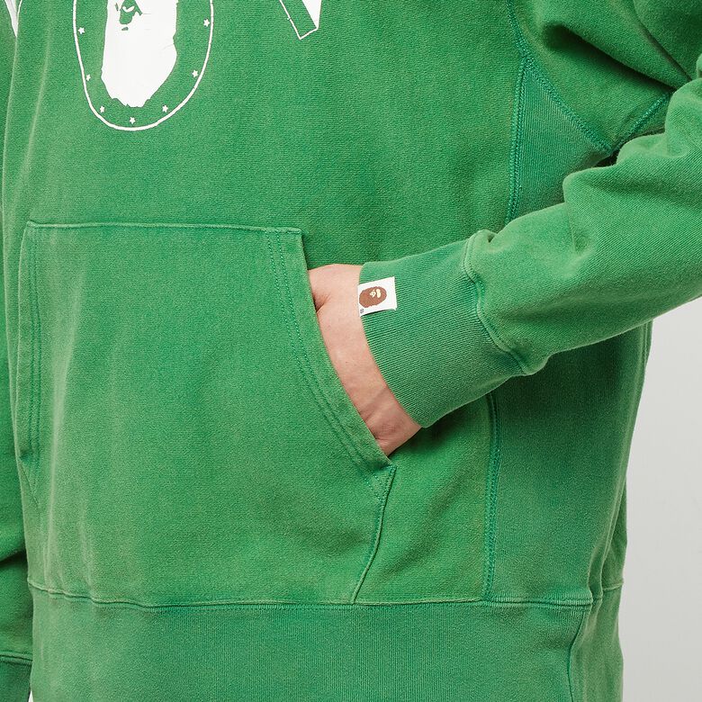 A Bathing Ape Bape Washed Relaxed Fit Hoodie M green