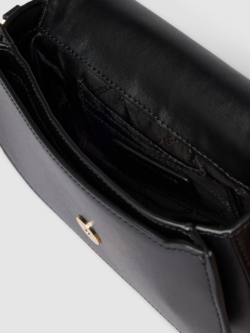 Handtasche mit Label-Applikation Modell 'MILA' in black