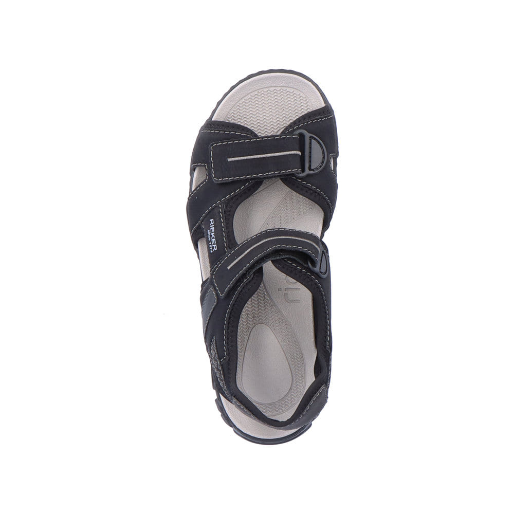 Rieker Herren Trekkingsandalen tiefschwarz